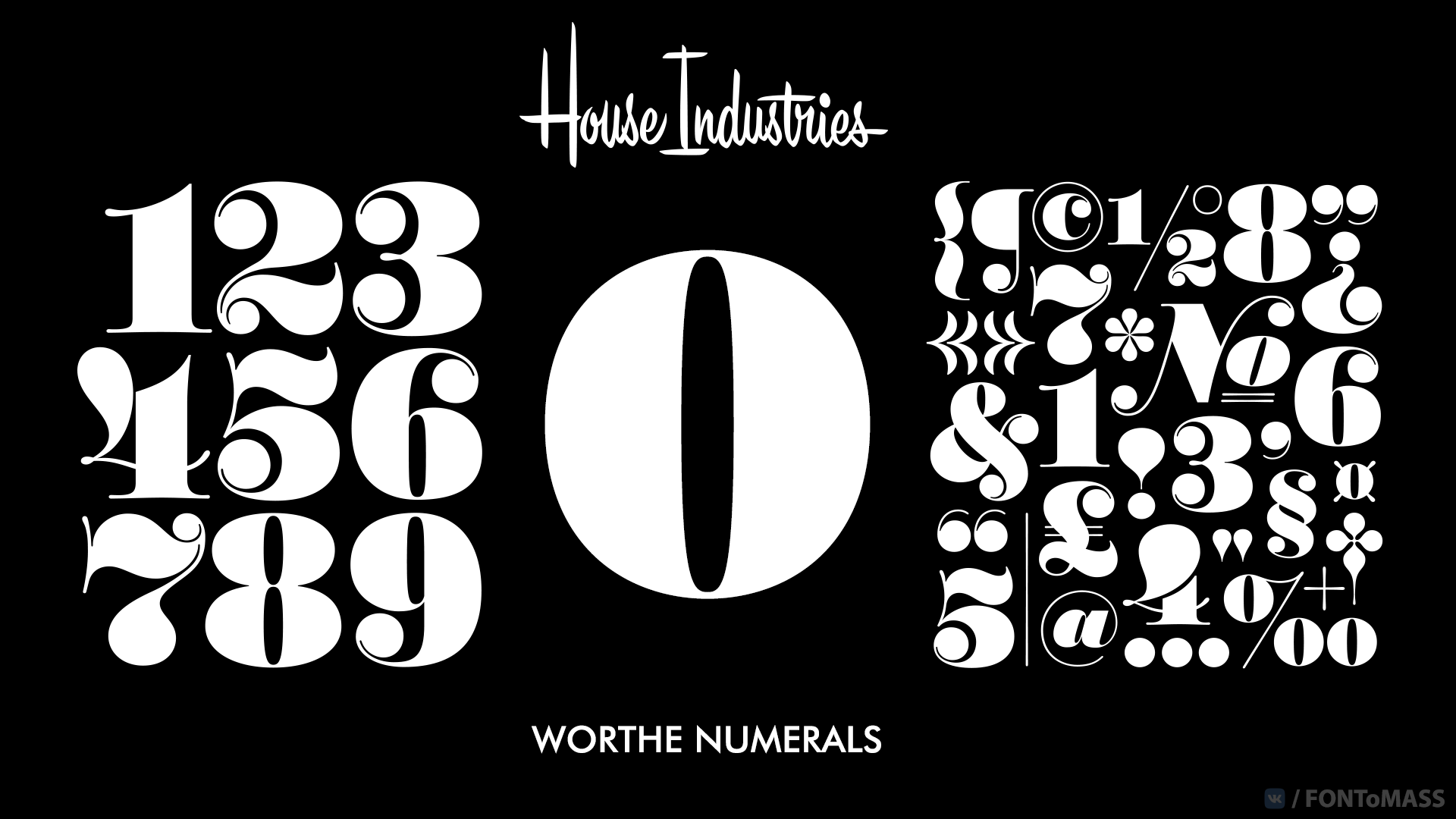 Example font Worthe Numerals #1